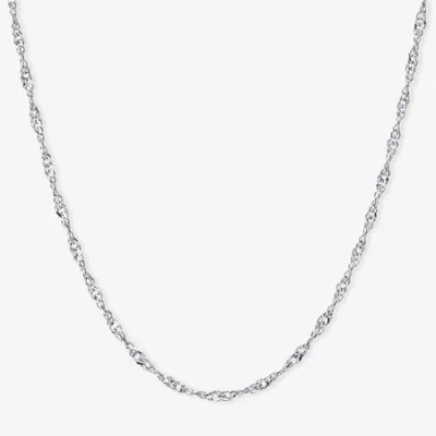 Silver Treasures Made In Italy Sterling Silver 16-30" Twist Chain Necklace