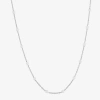 Silver Treasures Made In Italy Sterling Silver 18- 20" Chain Necklace In Silver