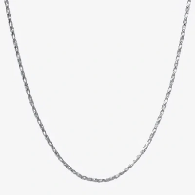 Silver Treasures Made In Italy Sterling Silver 18"- 20" Rope Chain Necklace In Metallic