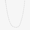 Silver Treasures Made In Italy Sterling Silver 18 Inch Twist Chain Necklace In Gray