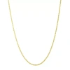 Silver Treasures Made In Italy Womens 14k Gold Over Silver 18 Inch Rope Chain Necklace In Gold
