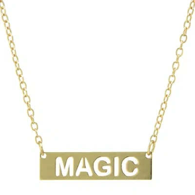 Silver Treasures Magic Womens 14k Gold Over Silver 16 Inch Pendant Necklace