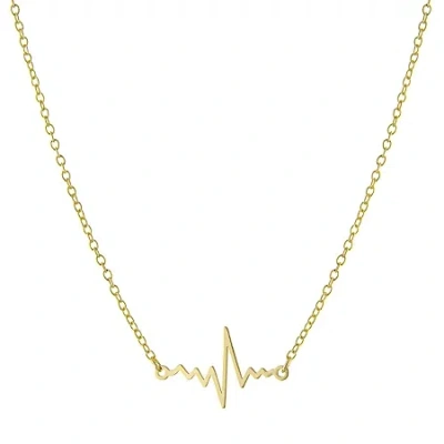 Silver Treasures Womens 14k Gold Over Silver 16 Inch Pendant Necklace In Transparent