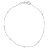 Silver Treasures Womens 7.25 Inch Solid Chain Bracelet In Metallic