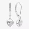 Silver Treasures Womens Cubic Zirconia Sterling Silver Hypoallergenic Drop Earrings In Silver