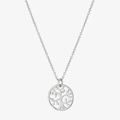 Silver Treasures Womens Sterling Silver 16 Inch Pendant Necklace