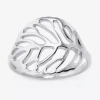 Silver Treasures Womens Sterling Silver Band In Silver