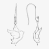 Silver Treasures Womens Sterling Silver Drop Earrings