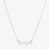 Silver Treasures Zodiac Womens Sterling Silver 16 Inch Pendant Necklace In Metallic