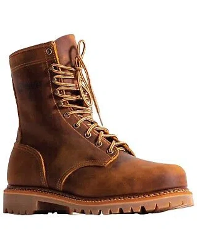 Pre-owned Silverado Men's Lace-up Work Boot - Steel Toe - 7709st In Brown