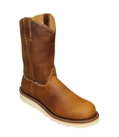 Pre-owned Silverado Mens 10in Wellington Shipyard St Oil Tan Leather Work Boots