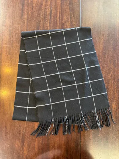 Silversilk Unisex Premium Cashmere Scarf In Black