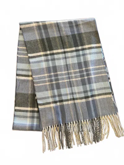 Silversilk Unisex Premium Cashmere Scarf In Teal In Multi