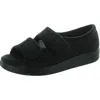 Silvert's Womens Slip On Open Toe Strappy Sandals In Black