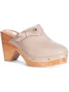 Silvia Cobos Daily Clog Womens Leather Slip On Clogs In Multi