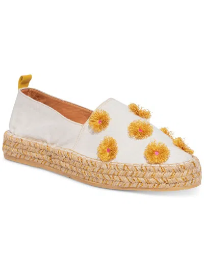 Silvia Cobos Sc Soil Mocasines Womens Leather Flat Espadrilles In White