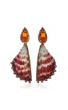 Silvia Furmanovich 18k Yellow Gold Multi-stone Shell Earrings