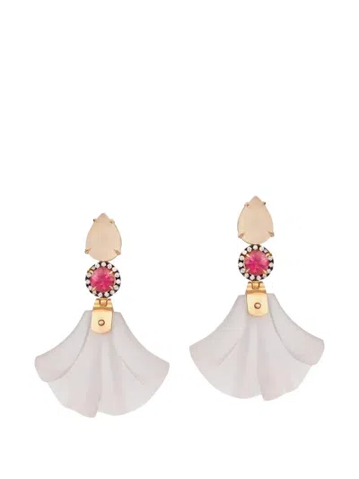 Silvia Furmanovich Dervish Multi-stone Earrings In White