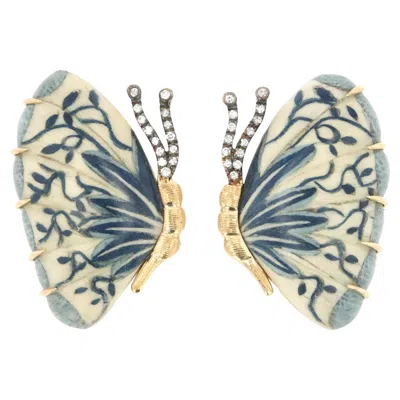 Pre-owned Silvia Furmanovich Marquetry Earrings By  In Multiple