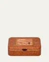 Silvia Furmanovich Rectangular Marquetry Jewelry Box With Rounded Corners And Desert Print, Medium