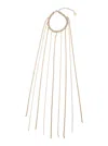 Silvia Gnecchi Gold-colored Necklace With All-over Applied Glass Crystals And Adjustable Clasp In Brass Woman In Gold