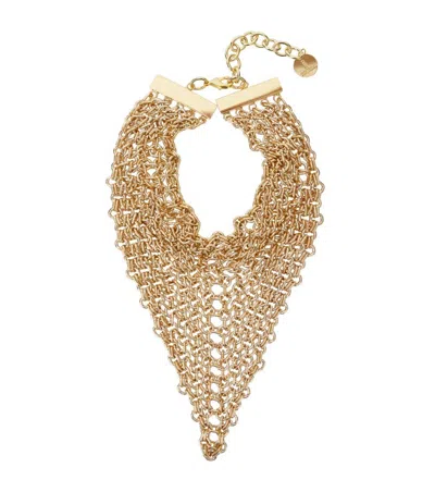 Silvia Gnecchi Golden Bandite Necklace In Red