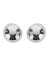 Silvia Gnecchi Sade Metallic Earings With Rear Closure And Circular Shape In Brass Woman In Gray
