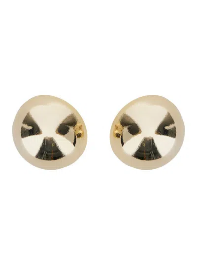 SILVIA GNECCHI 'SADE' METALLIC EARINGS WITH REAR CLOSURE AND CIRCULAR SHAPE