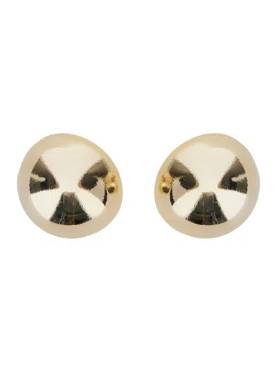 SILVIA GNECCHI 'SADE' METALLIC EARINGS WITH REAR CLOSURE AND CIRCULAR SHAPE IN BRASS WOMAN