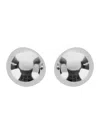 Silvia Gnecchi Sade Metallic Earings With Rear Closure And Circular Shape In Brass Woman In Gray