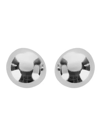 SILVIA GNECCHI 'SADE' METALLIC EARINGS WITH REAR CLOSURE AND CIRCULAR SHAPE IN BRASS WOMAN