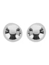 Silvia Gnecchi Sade Metallic Earings With Rear Closure And Circular Shape In Brass Woman In Gray