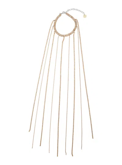 SILVIA GNECCHI SILVER CRYSTAL NECKLACE