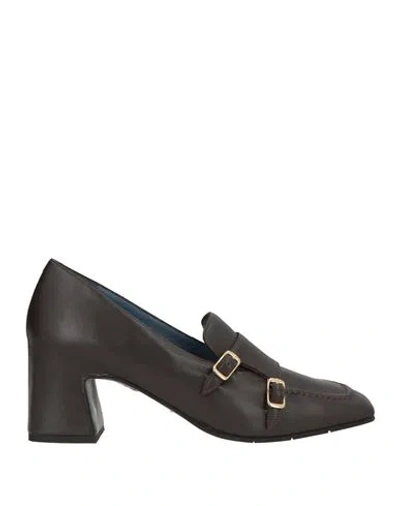 Silvia Rossini Woman Loafers Dark Brown Size 11 Leather