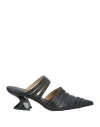 Silvia Rossini Woman Mules & Clogs Black Size 8 Leather In Black