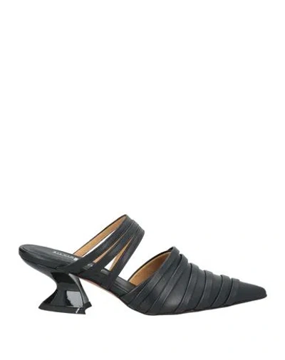 Silvia Rossini Woman Mules & Clogs Black Size 8 Leather