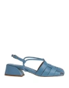 Silvia Rossini Woman Pumps Light Blue Size 8 Leather