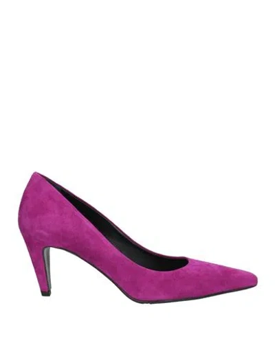 Silvia Rossini Woman Pumps Purple Size 11 Leather