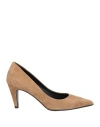 Silvia Rossini Woman Pumps Sand Size 8 Leather