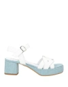 Silvia Rossini Woman Sandals White Size 6 Leather In White