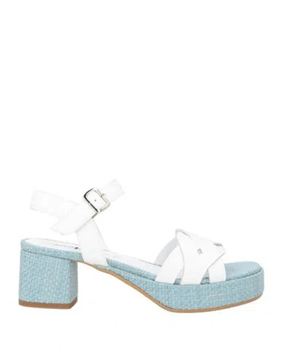 Silvia Rossini Woman Sandals White Size 6 Leather