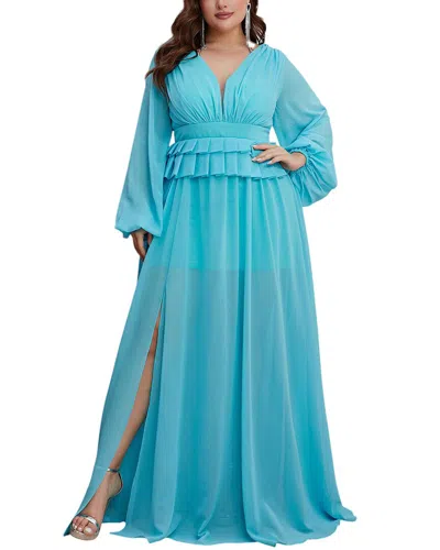 Silvia Rufino Maxi Dress In Blue
