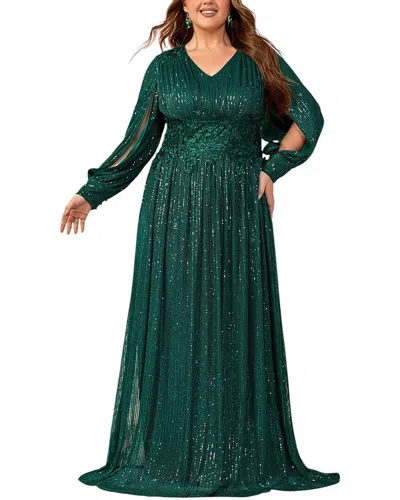 Silvia Rufino Maxi Dress In Green