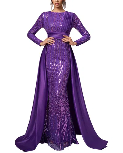 Silvia Rufino Maxi Dress In Purple