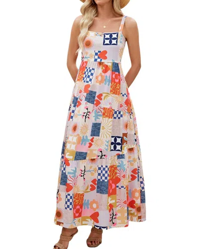 Silvia Rufino Midi Dress In Multi