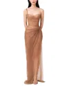 Silvia Rufino Midi Dress In Nude