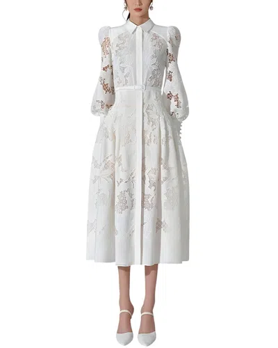 Silvia Rufino Midi Dress In Yellow