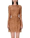 Silvia Rufino Mini Dress In Brown