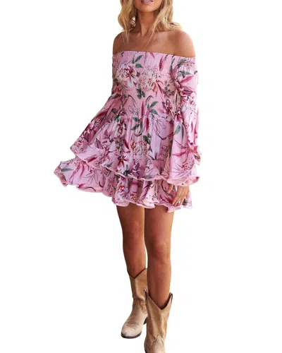 Silvia Rufino Mini Dress In Purple