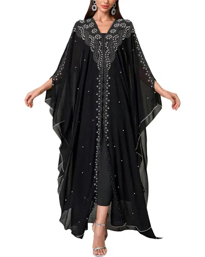 Silvia Rufino Printed Maxi Dress In Black